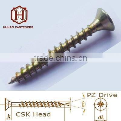 Hardware accessories 3.0*40mm countersunk head fibreboard screw