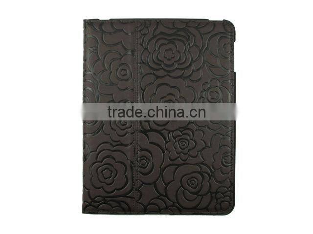 Rotating Retro Map pattern PU Leather Smart Cover Stand Case for iPad 3 and for the New iPad