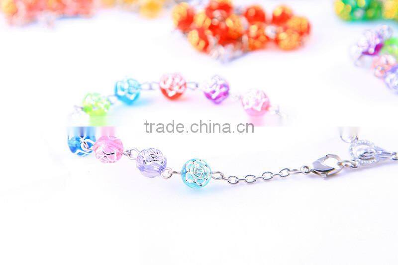 multicolor handmade rosary bracelet