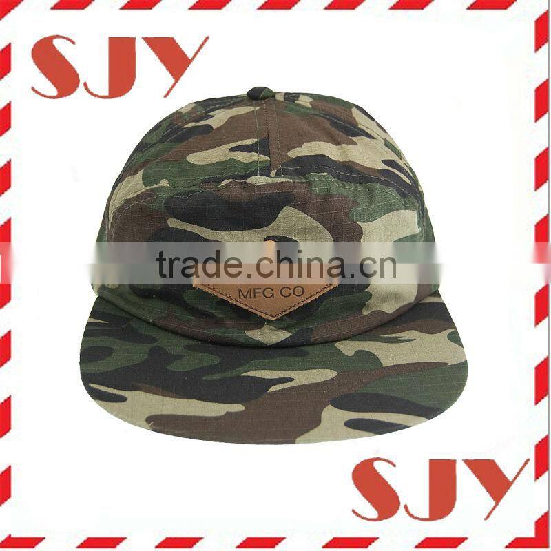 korean men fashion camo 5 panel digital camo cap