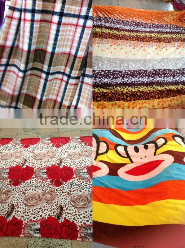 fluffy fleece blanket manfacturing printed designer polar fleece fabric