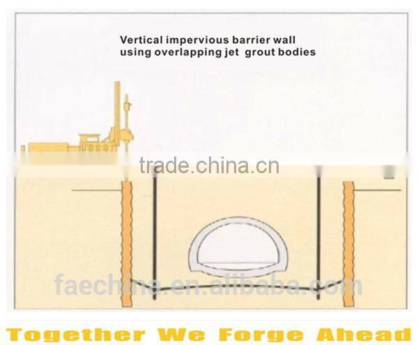 Special hot-sale jet grouting drilling rig equipment with compressed air to cut the soil