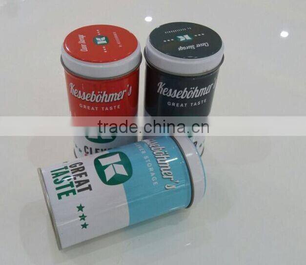 round metal airtight tea tins wholesale