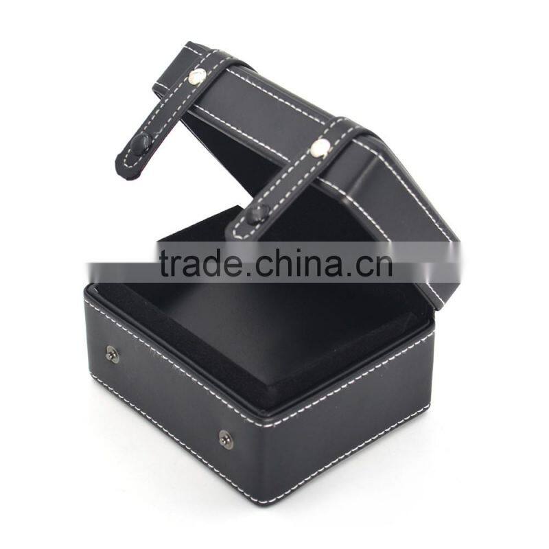 high quality PU leather box black