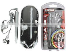 high quality professional design radio FM frequency with earphone