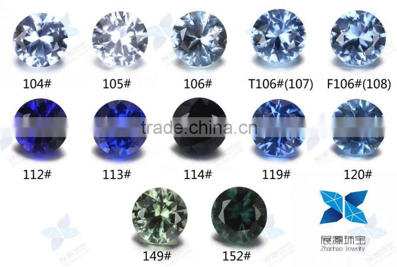 man made round stone spinel/ F106# stone bead