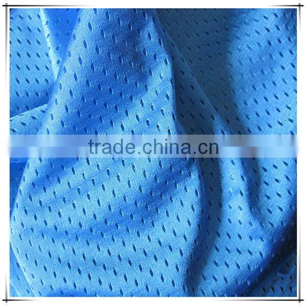 Warp knitting tricot 100% polyester sports mesh fabric