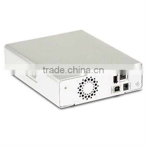 aluminum 3.5'' external hdd drive case with Firewire Interface,designed for MAC users