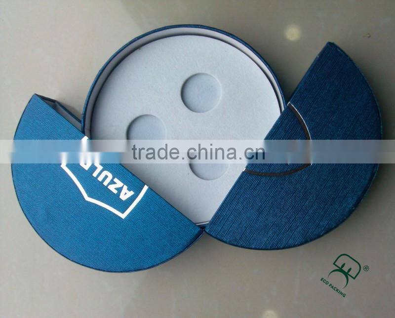 Cheap price cardboard coin display box,medal paper box with ribbon