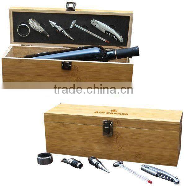 bamboo wine box set