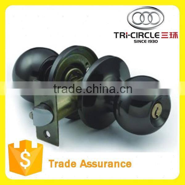 Tri-Circle Three Lever Tubular Knob office Lock For entrance Kwikset schlage 3871AB