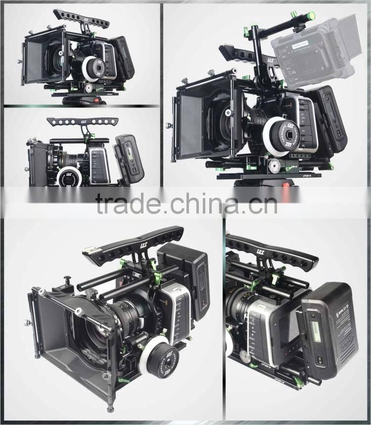 Lanparte BMCC dslr rig shoulder photo video kit with Black Magic Cinema Camera
