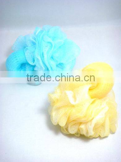 bath sponge with rope/bath net sponge ball/mesh bath sponge