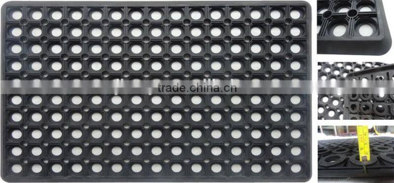 Cutout design antiSlip Entrance floor mat injection PVC bath Mat