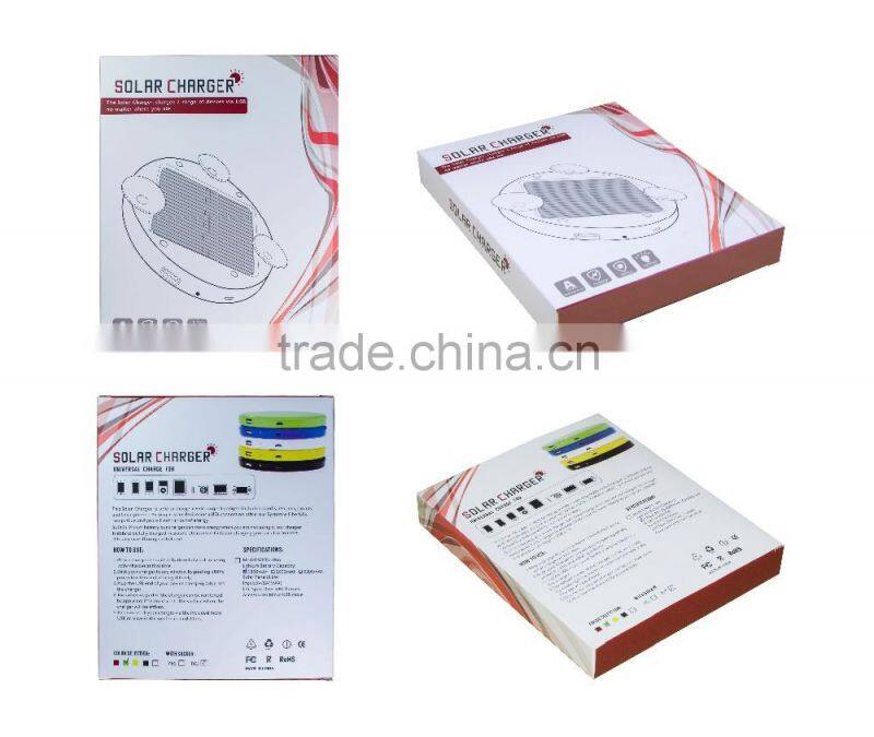 Unique design portable 1800Mah-5200Mah USB window solar mobile charger