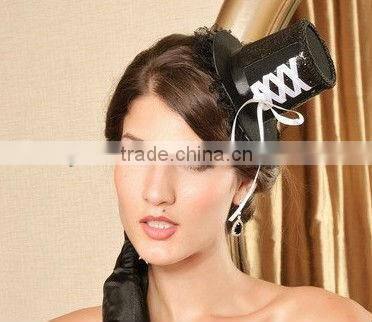 MYLOVE black fascinator party hat festival headwear MLGM036