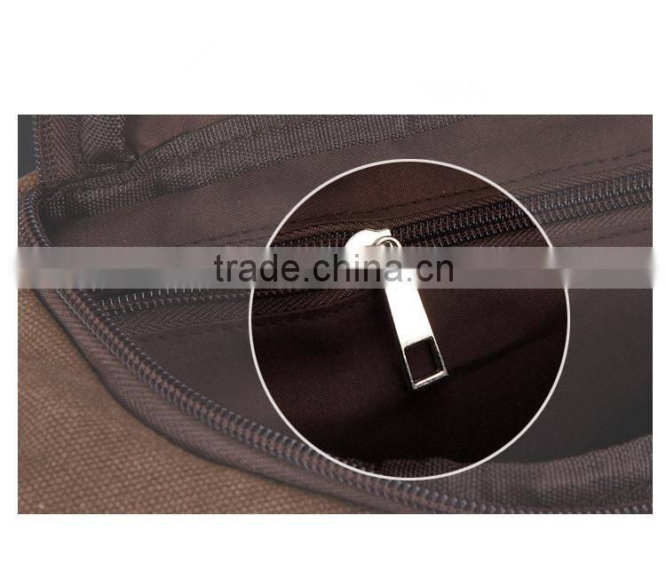 Male Canvas Waist Bag Outdoor Sport Single Shoulder Bag Casual Travel Bag