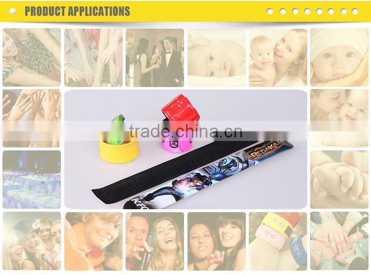 Cheap Soft pvc slap wristbands for events