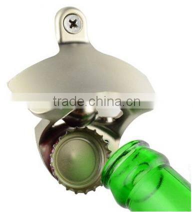 MAGNETIC BOTTLE CAP CATCHING WALL MOUNTED BOTTLE OPENER