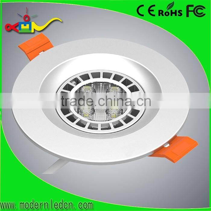 high class 3 inch 7w silver ceiling light 2x2 led drop ceiling light panels