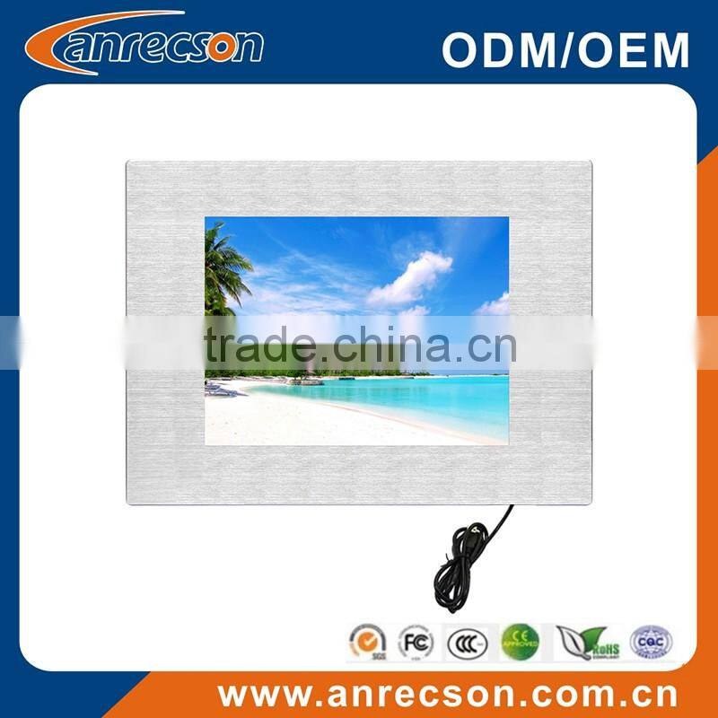 15 inch industrial lcd monitor with VGA+DVI IP65