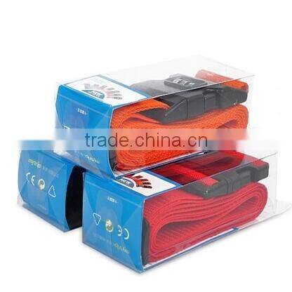 Flag Printing Travelling 3 Dials Combination Lock Luggage Belt with TSA