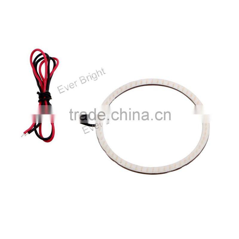 2pcs DC 12V auto led light bulb for car angel eye led headlight green color cob led ring light