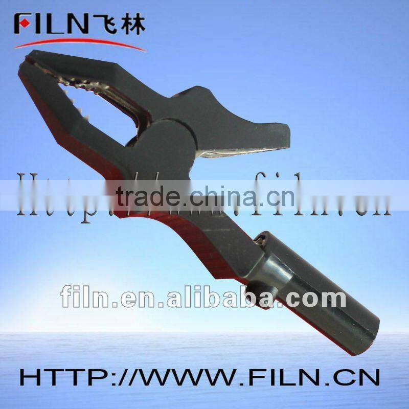 80mm nickel plting complete insulated crocodile clamp 40A