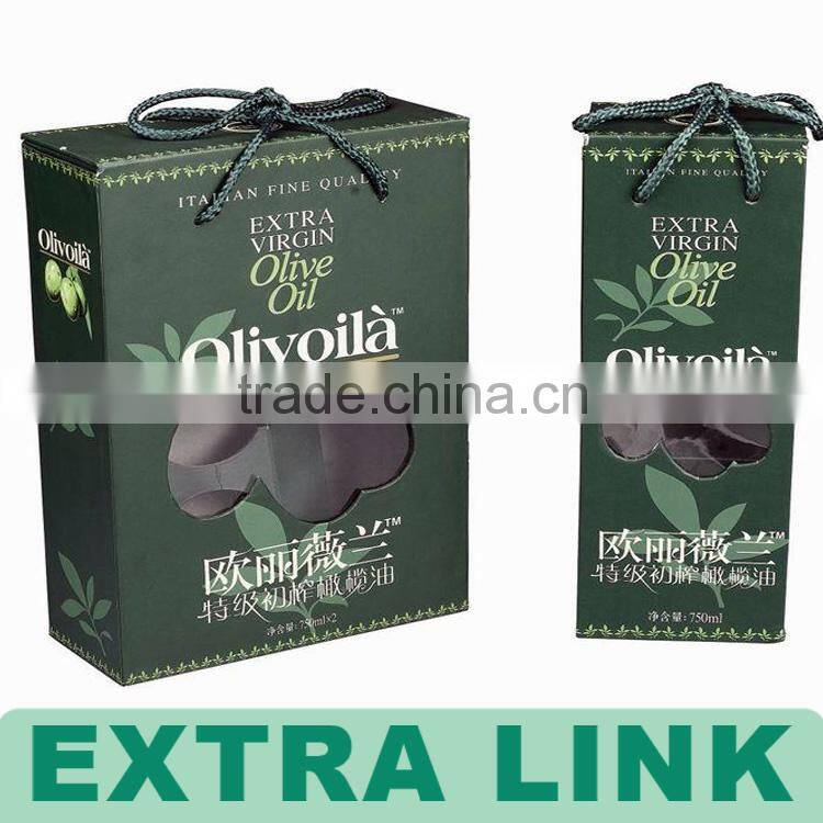 Custom Logo Printed Corrugated Paper Olive Oil Gift Box