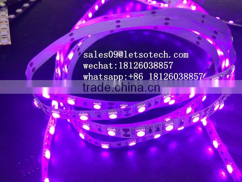 new high brightness 300 led waterproof fully customize Flex LED Strips Type and purple Emitting Color led strip 5050 full color