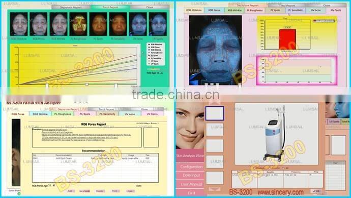 BS-3500 digital 3d scanner facial microscope skin analyzer