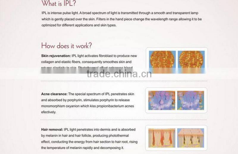 Perfect 3 in 1 IPL Yag laser RF freckle removal beauty machine