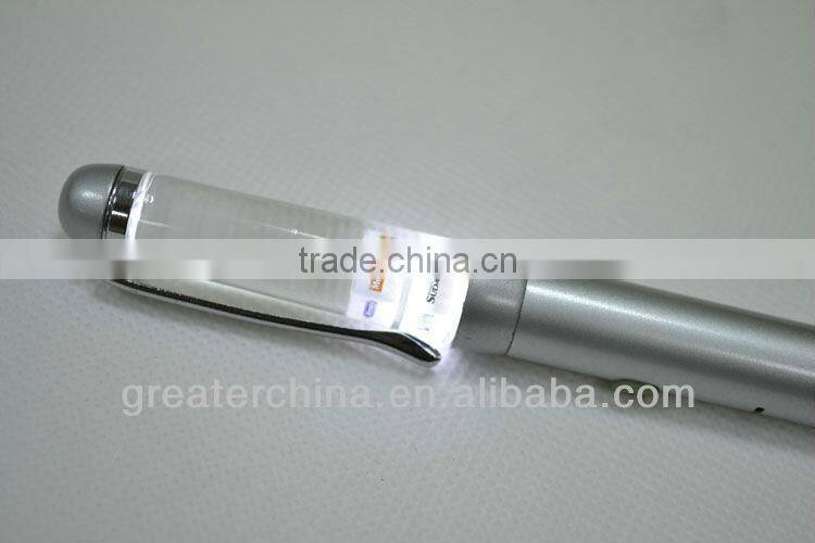 promotion light pen with logo inside
