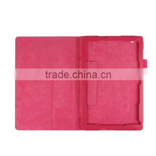 Quality Lychee Texure PU Leather Case with flip Stand For SONY XPERIA Z4 TABLET FOR XPERIA TABLET Z4 FOLD LEATHER CASE POUCH