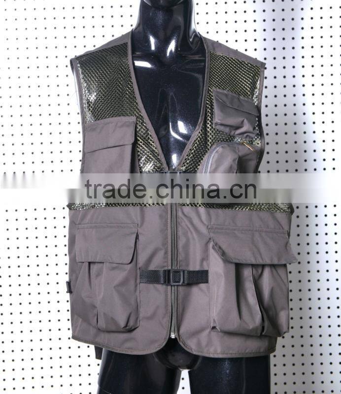 2016 Wholesale factory new design outdoor vest for fishing hunting vests
