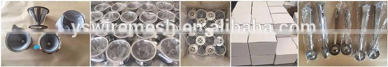 Stainless Steel Cone Coffee Filter maker dripper with stand for 2-4 cups