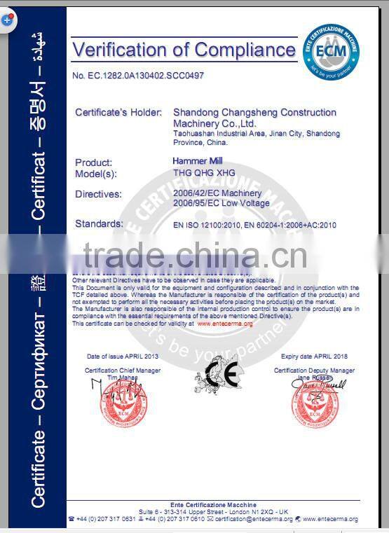 CSHM 2015 hot sale CE high quality plastic crusher machine for pvc plastic boards/sheets