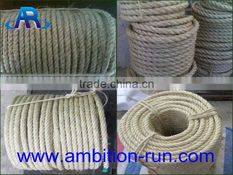 Natural Color Sisal rope from China Supplier/sisal rope