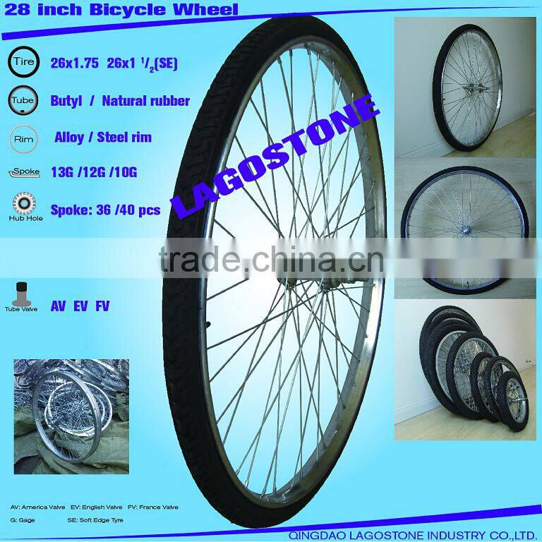28 Inch Bicycle wheel ( 28x1.75, 28x11/2)