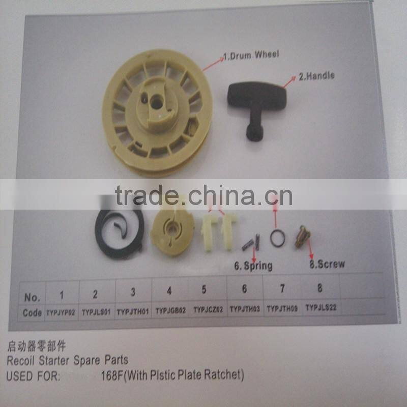168F gasoline engine recoil starter