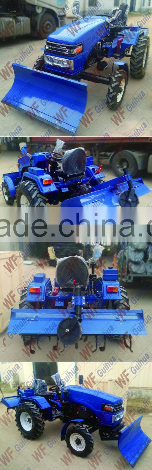 18 hp electric start multi-purpose cheap farm mini tractor