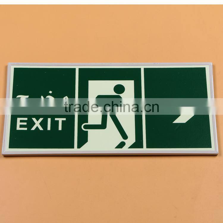 luminous emergency exit sign