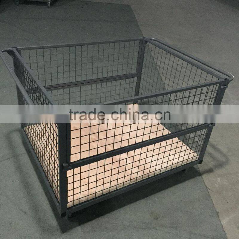 high quality steel pallets triple step foldable cage