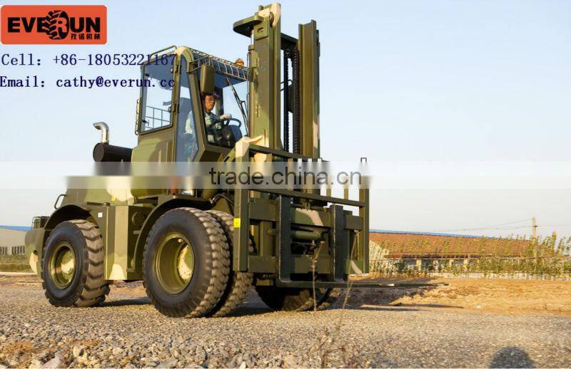 Everun 4X4 Rough Terrain Diesel Forklift 5 tons with Cummins Engine(ER5000)