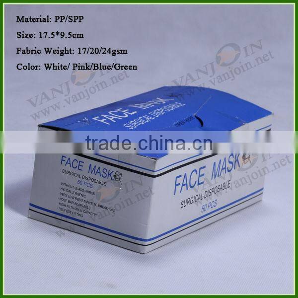 Dispsoable Elastic Earloop Face Mask For Medical Use