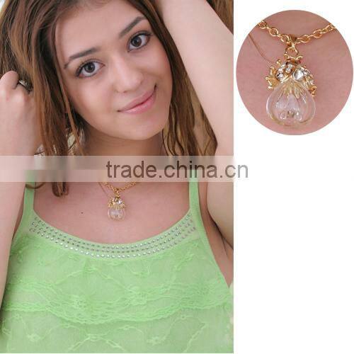 Ladybird Shape Jewelry Pendant Glass Perfume bottle jewelry