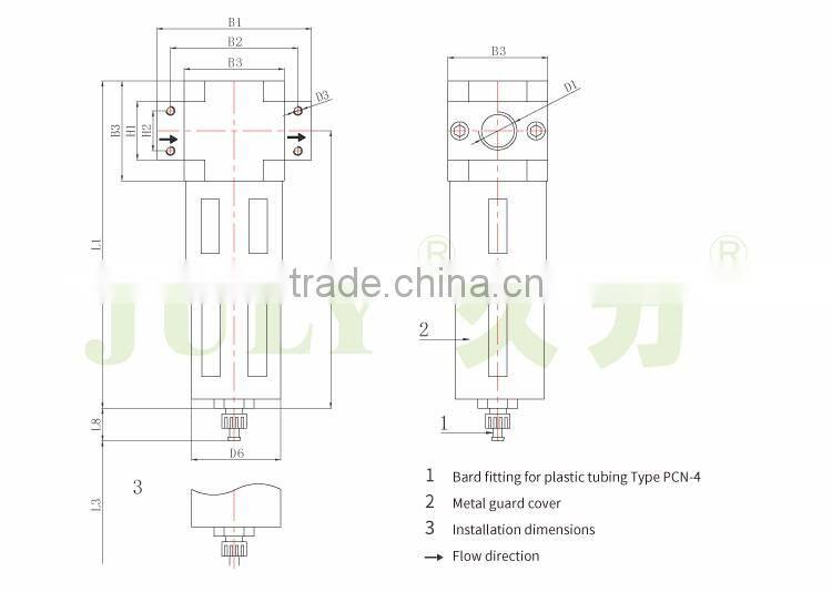 Custom-made JULY air filter regulator combination for sale