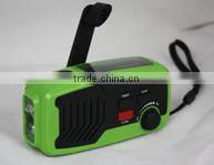 Multifunct Emergency AM/FM portable Radio Solar/Dynamo Powered w/Flashlight
