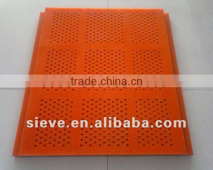 Tensioned Polyurethane sieve plate with support frames