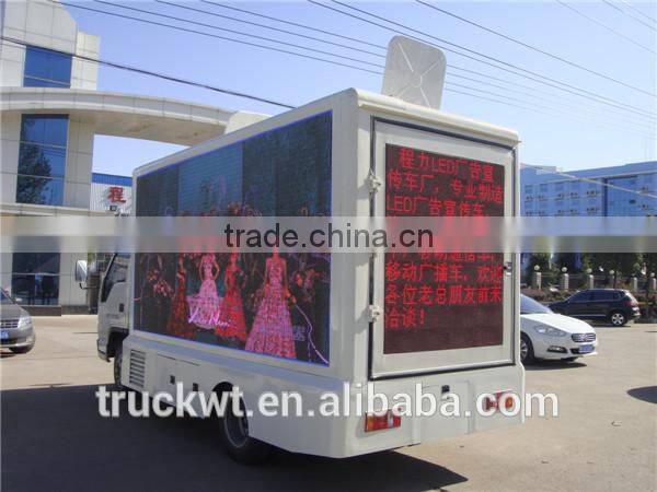 forland 2 sides of mobile led screen truck with stage for sale